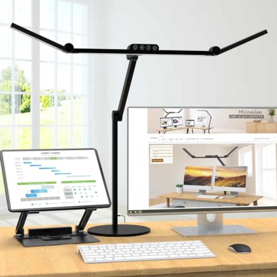 Home Office Lamp - Atmosfer Aydınlatmalı Mimar Masa Lambası, Tabanlı