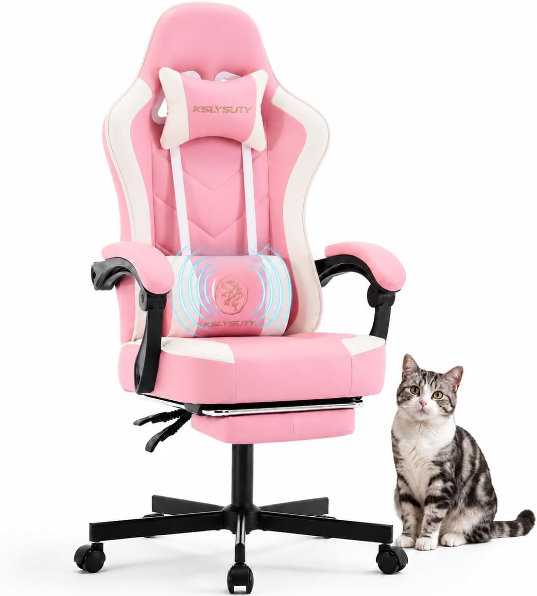 Ergonomic Office Chair - Ayak Dayamalı, Bel Destekli, Cep Yaylı