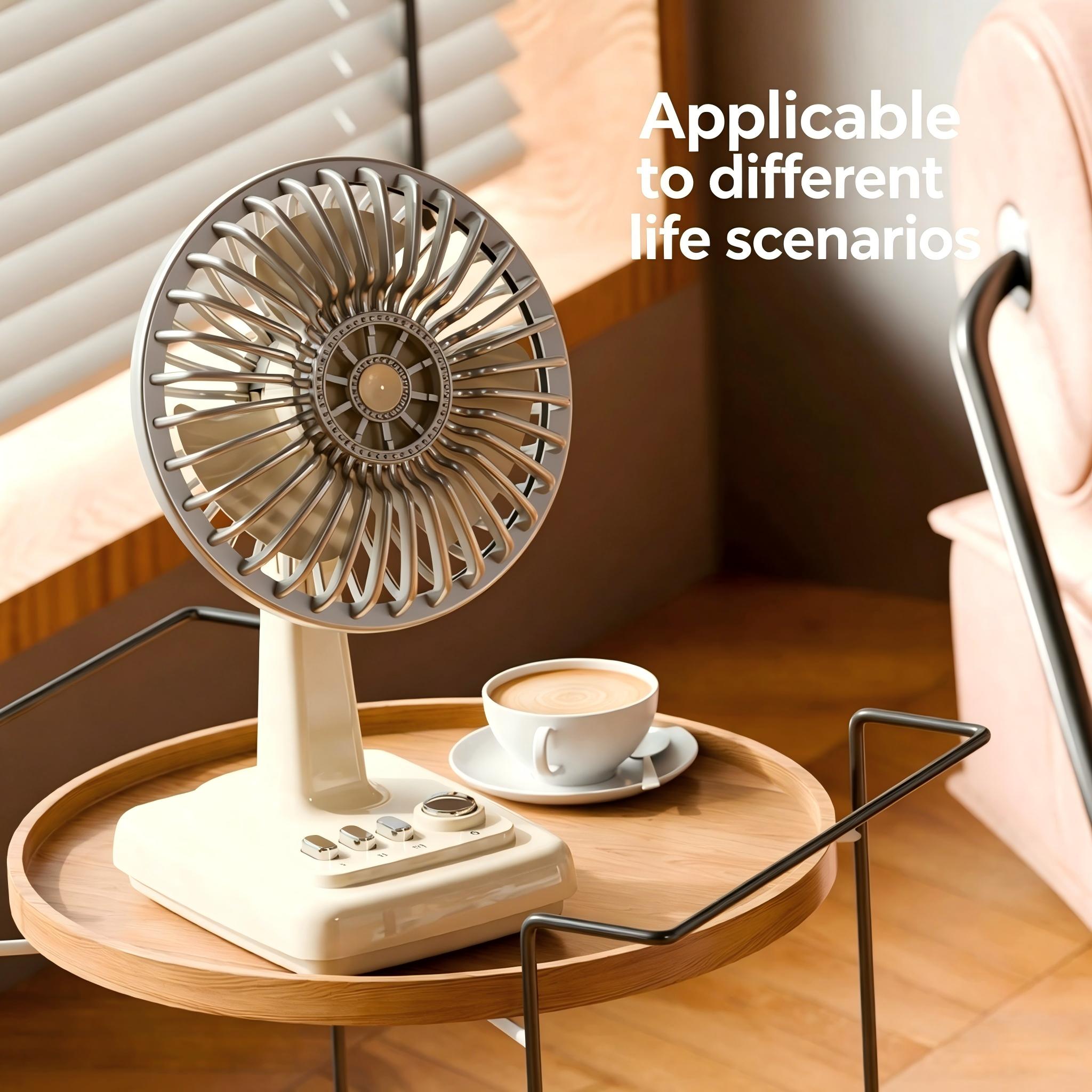Home Office Student - Retro Alaşımlı Masaüstü Fanı 3 Hızlı