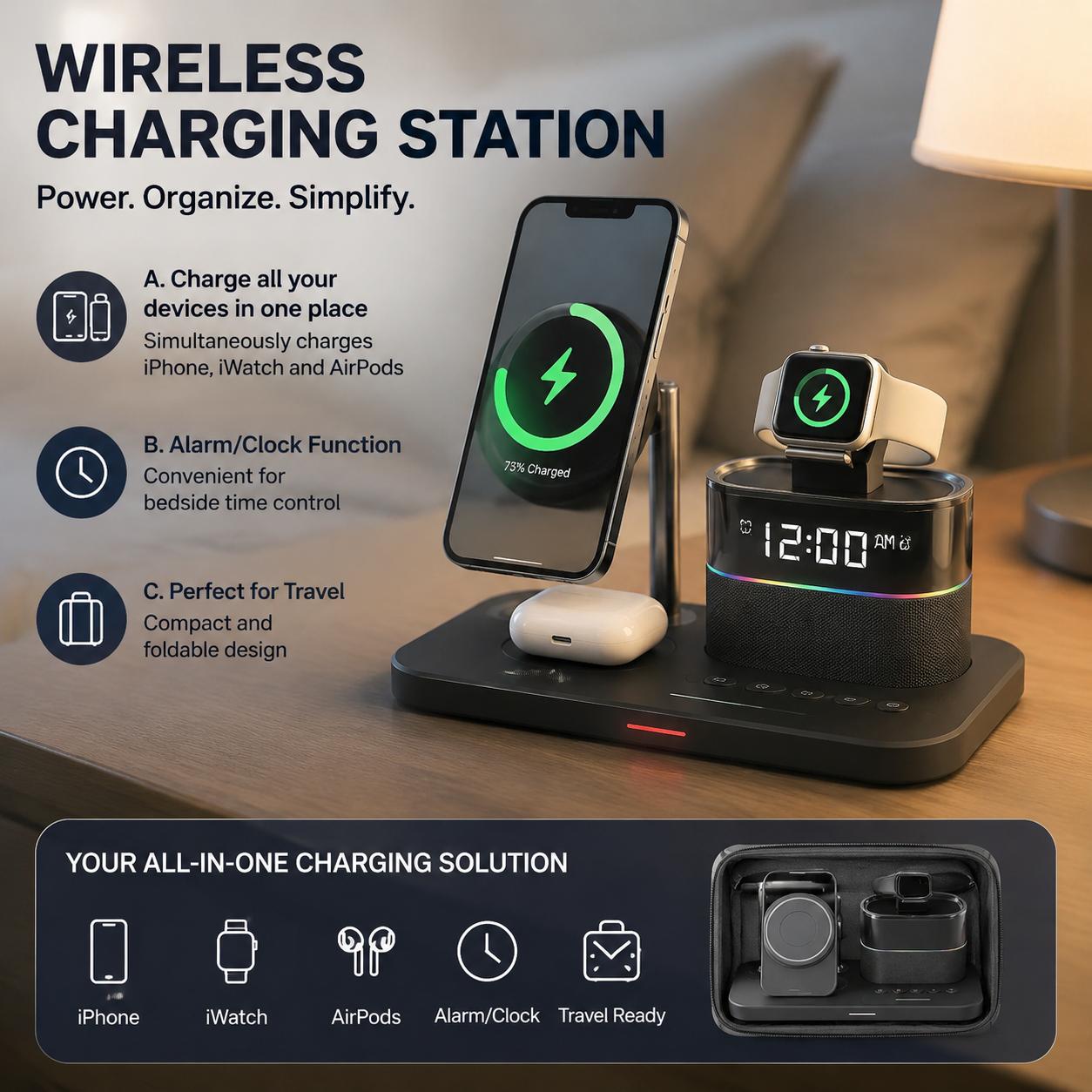Desk Charging Station - Telefon Serisi 12 13 14 15