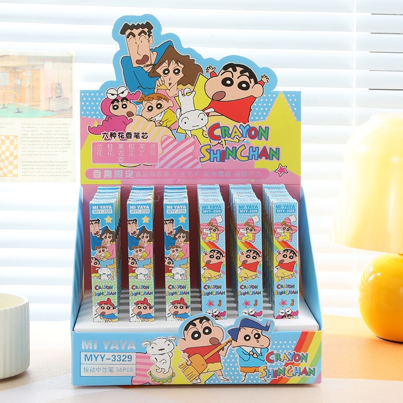 Home Office Student - 6 Adet Karikatür Crayon Shin-Chan Jel