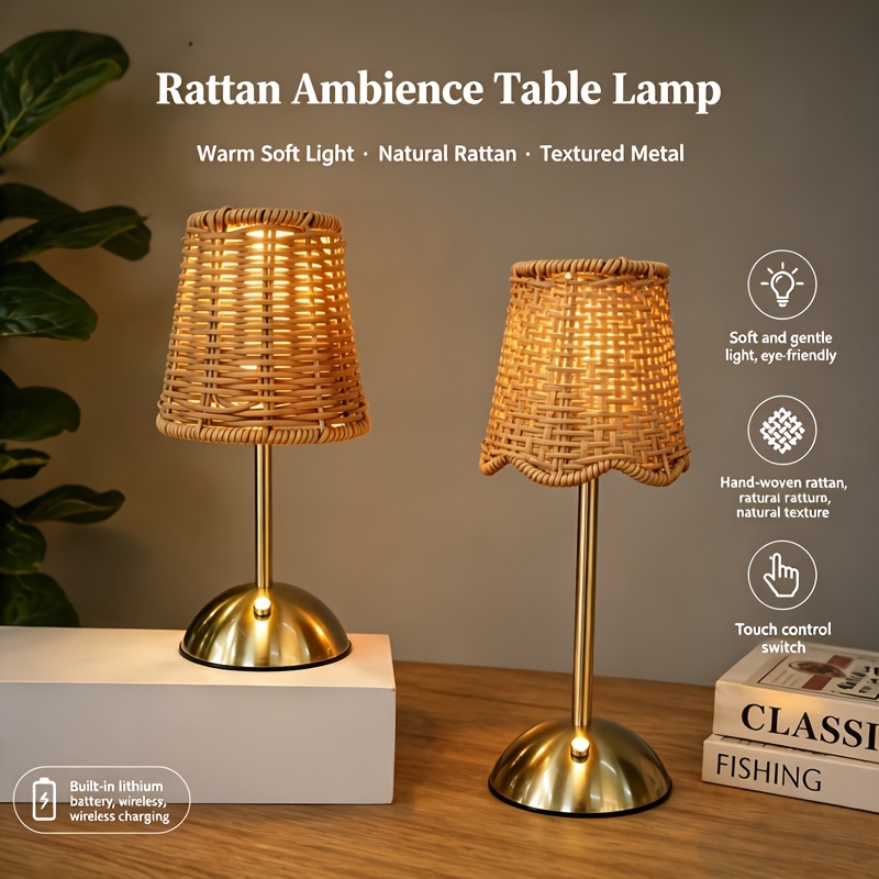 Bohem Dokuma Rattan Sanat Masa - Home Office Lamp incelemesi ve fiyatı