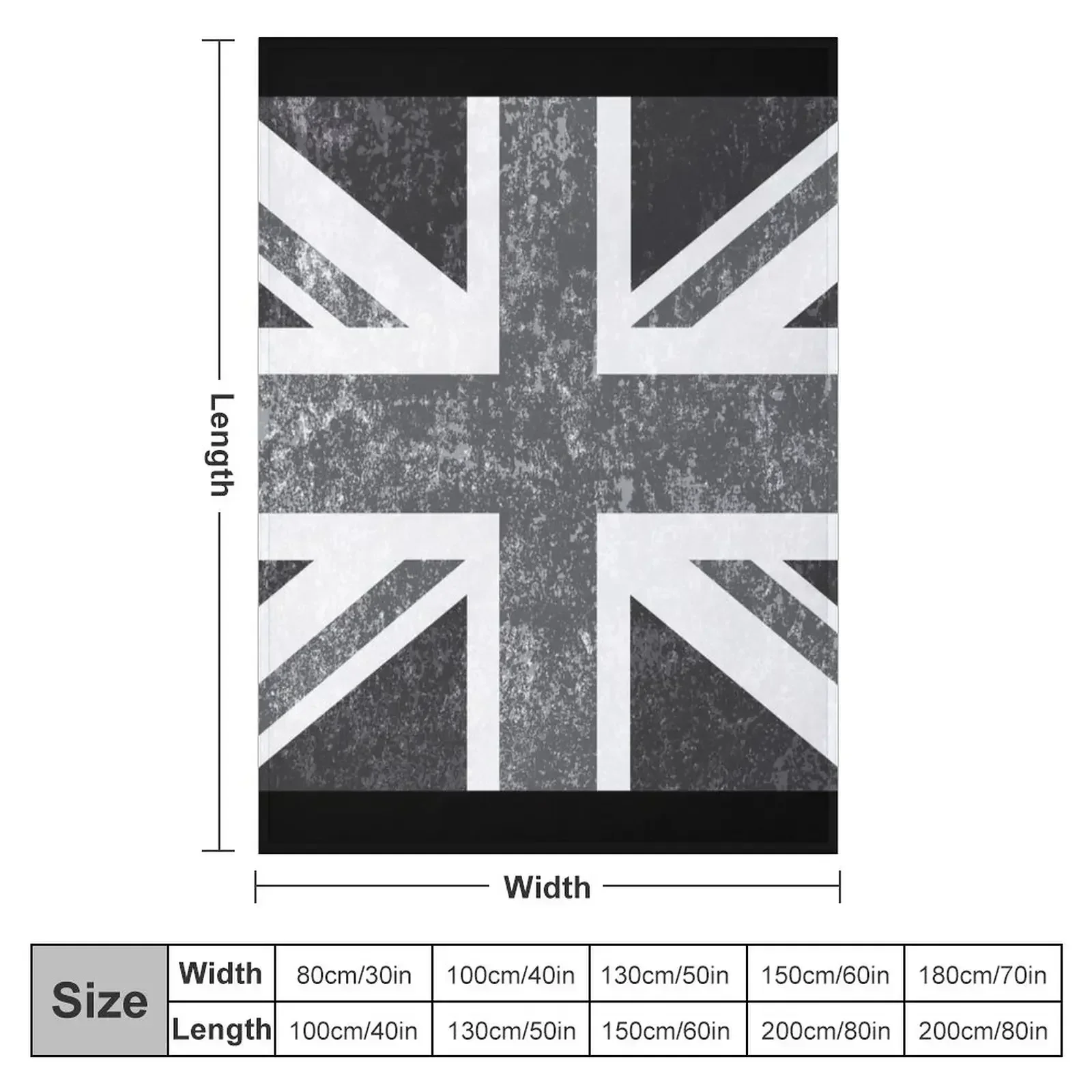 Union Jack Vintage Grayscale - - Home Office United Kingdom incelemesi ve fiyatı