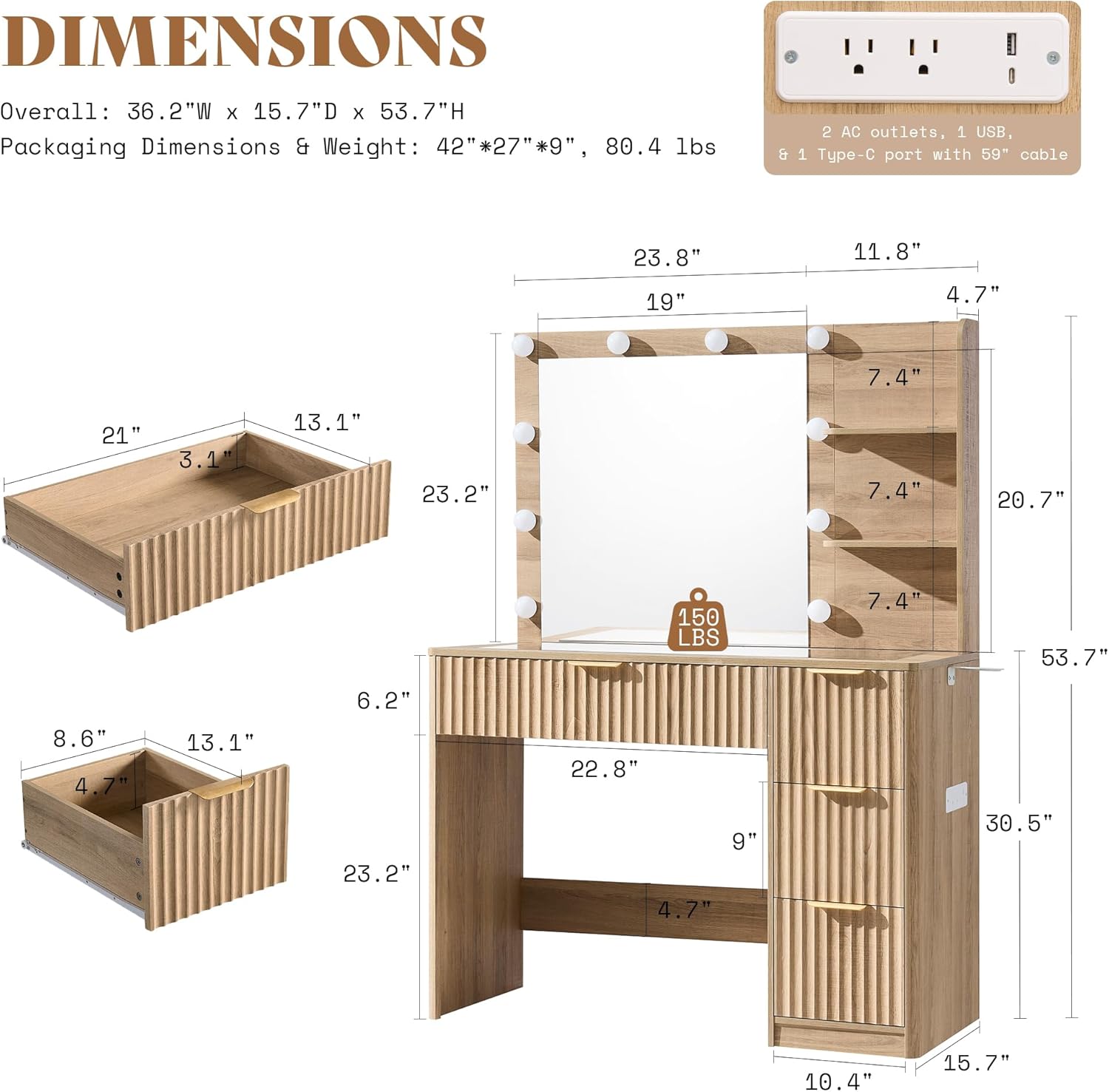 Yatak Odası veya Yurt Odası iç - Desk Charging Station incelemesi ve fiyatı
