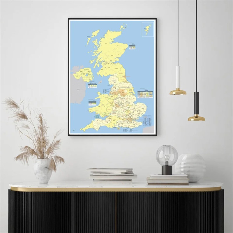 A1/A2 Birleşik Krallık Haritas - Home Office United Kingdom incelemesi ve fiyatı