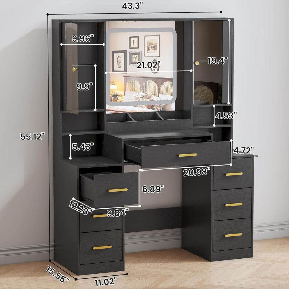 7 Çekmeceli, 2 Cam Dolaplı, Ay - Desk Charging Station incelemesi ve fiyatı