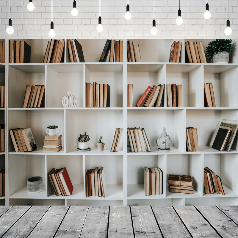 Beyaz Kitaplık Fotoğraf Arka P - Home Office Zoom Background Free incelemesi ve fiyatı